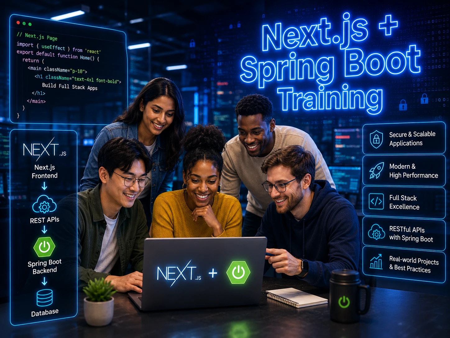 Spring Boot NextJS Full Stack Course at Wisen IT Solutions Chennai